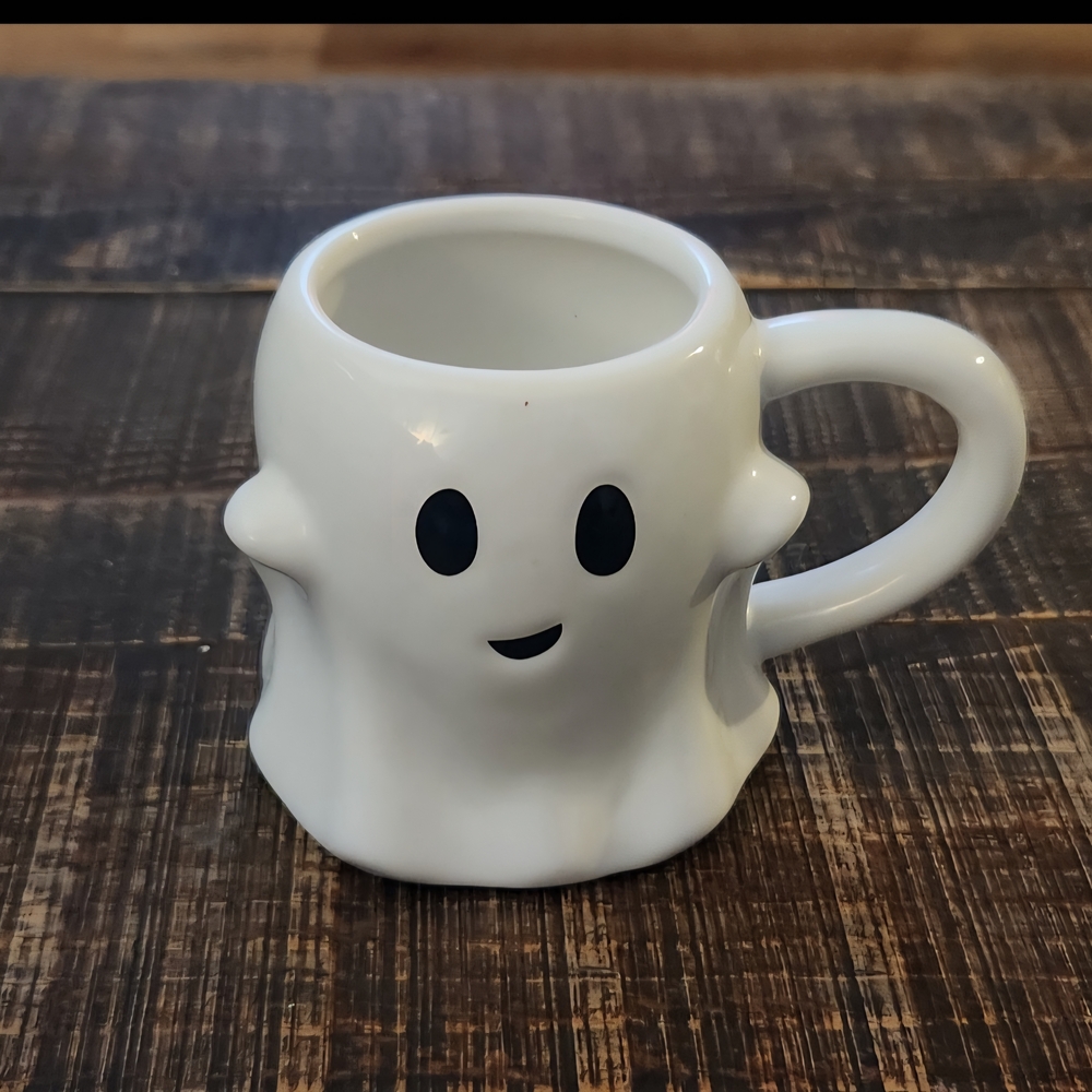 White Ghost Ceramic Mug
